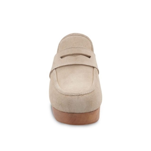 NEW André Assous Soraya Suede Clog Loafer Mule Ivory Size 10 - Picture 3 of 11